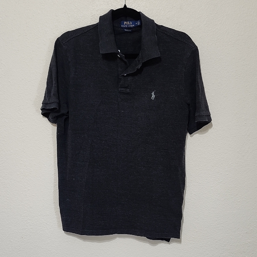 Polo by Ralph Lauren Silver Gray Classic Polo Shirt
